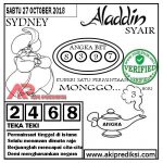 Syair SD Wiro Sableng 27 Oktober 2018 