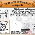 Syair HK Mbah Semar 25 November 2019