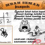 Syair HK Mbah Semar 30 November 2019