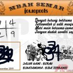 Syair HK Mbah Semar 19 Desember 2019