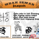 Syair HK Mbah Semar 25 Februari 2020