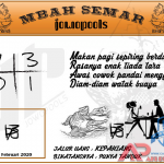 Syair HK Mbah Semar 28 Februari 2020