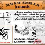 Syair HK Mbah Semar 06 Februari 2020