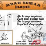 Syair HK Mbah Semar 06 Maret 2020