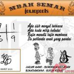 Syair HK Mbah Semar 13 Maret 2020