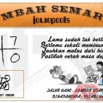 Syair HK Mbah Semar 26 Maret 2020