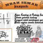 Syair HK Mbah Semar 02 Maret 2020