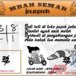 Syair HK Mbah Semar 20 Maret 2020