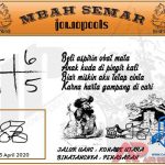 Syair HK Mbah Semar 03 April 2020