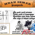 Syair HK Mbah Semar 18 April 2020