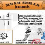 Syair HK Mbah Semar 21 April 2020