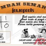 Syair HK Mbah Semar 08 Mei 2020