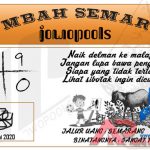 Syair HK Mbah Semar 03 Juni 2020