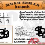Syair HK Mbah Semar 19 Juni 2020