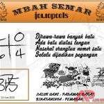 Syair HK Mbah Semar 23 Juni 2020
