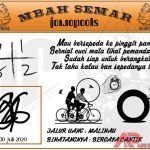 Syair HK Mbah Semar 30 Juli 2020