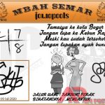 Syair HK Mbah Semar 09 Juli 2020