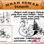 Syair HK Mbah Semar 11 Agustus 2020