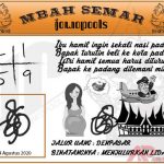 Syair HK Mbah Semar 24 Agustus 2020