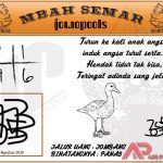 Syair HK Mbah Semar 25 Agustus 2020