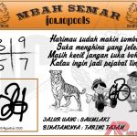 Syair HK Mbah Semar 30 Agustus 2020