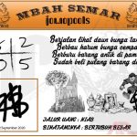 Syair HK Mbah Semar 02 September 2020