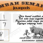 Syair HK Mbah Semar 01 November 2020