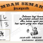 Syair HK Mbah Semar 27 November 2020