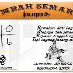 Syair HK Mbah Semar 08 Desember 2020