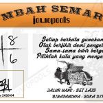 Syair HK Mbah Semar 04 November 2020