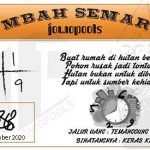 Syair HK Mbah Semar 15 November 2020