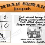Syair HK Mbah Semar 21 November 2020