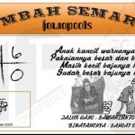 Syair HK Mbah Semar 05 November 2020