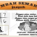 Syair HK Mbah Semar 28 November 2020