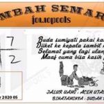 Syair HK Mbah Semar 05 Desember 2020