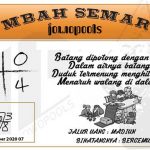 Syair HK Mbah Semar 07 Desember 2020