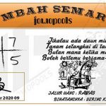 Syair HK Mbah Semar 09 Desember 2020