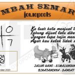 Syair HK Mbah Semar 07 November 2020