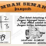 Syair HK Mbah Semar 11 November 2020
