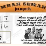 Syair HK Mbah Semar 02 Januari 2021