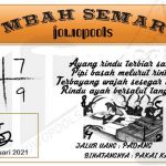 Syair HK Mbah Semar 19 Januari 2021