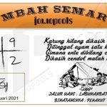 Syair HK Mbah Semar 02 Februari 2021