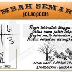 Syair HK Mbah Semar 05 Januari 2021