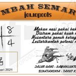 Syair HK Mbah Semar 08 Januari 2021