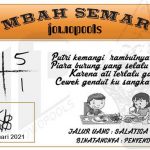 Syair HK Mbah Semar 20 Januari 2021