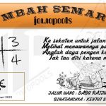 Syair HK Mbah Semar 27 Januari 2021
