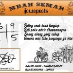 Syair HK Mbah Semar 28 Januari 2021