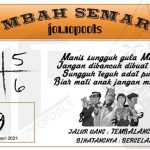 Syair HK Mbah Semar 14 Januari 2021