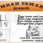 Syair HK Mbah Semar 14 Februari 2021