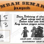 Syair HK Mbah Semar 16 Februari 2021
